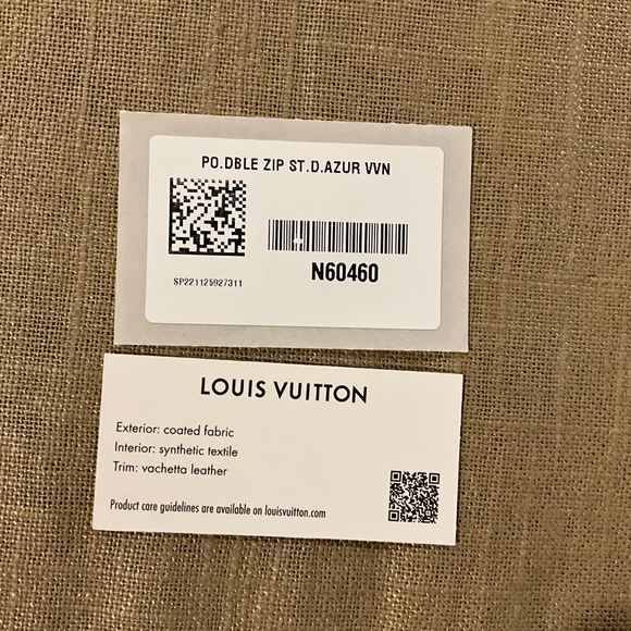 Louis Vuitton Damien Azur Double Zip Pochette - Picture 10 of 10